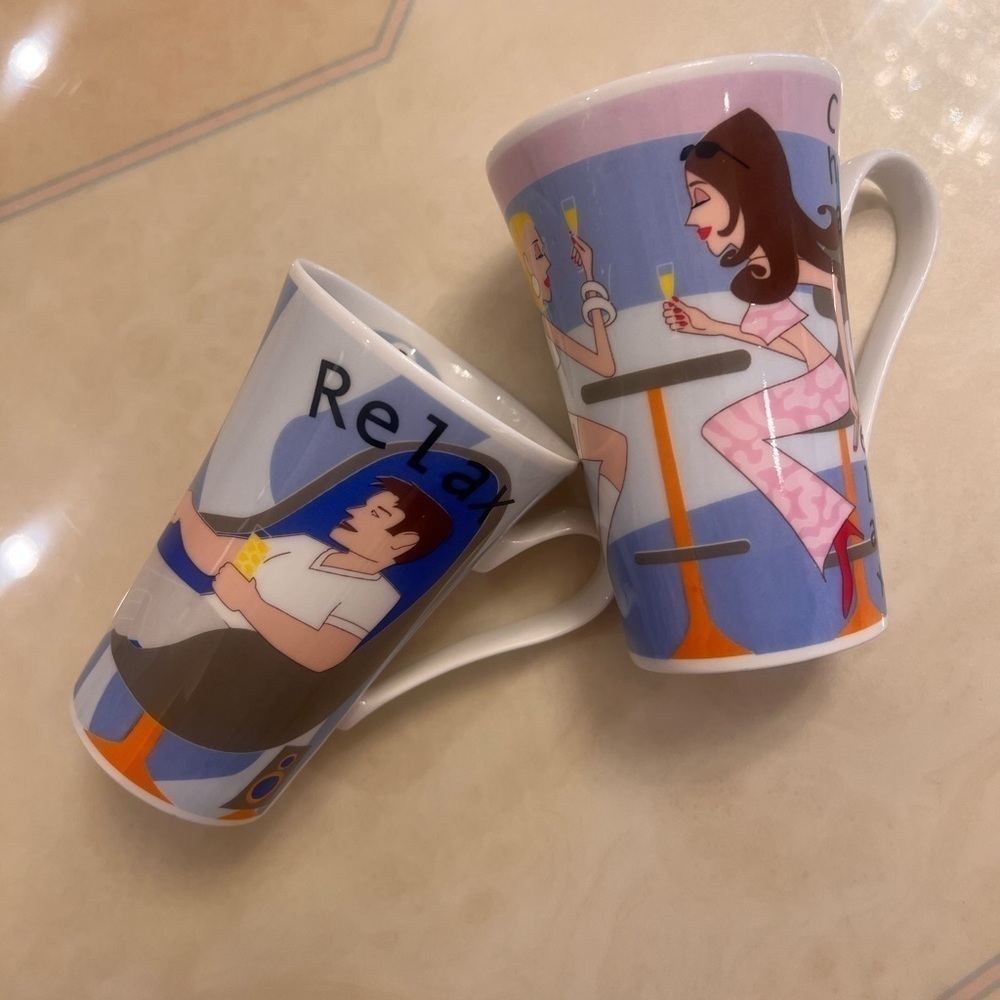 ROY KIRKHAM Couple coffee mug set
